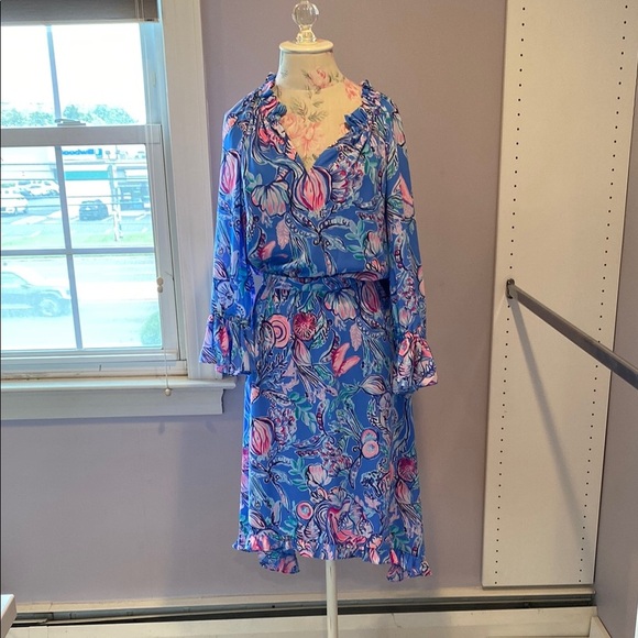 Lilly Pulitzer Alyanna Midi Dress Back to our Roots - Picture 2 of 14